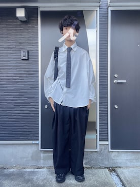 「STUDIOUS(ステュディオス)のアイテム」を使った、Tomoyaさん(メンズ・180cm)の夏コーディネート