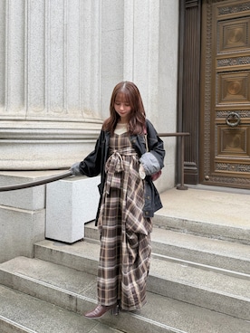 「loin nuit（ロワンニュイ）のアイテム」を使った、kyokaさん（レディース・156cm）の秋コーディネート