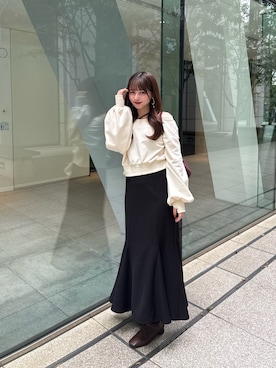 「アイテム（スウェット）」を使った、kyokaさん（レディース・156cm）の秋コーディネート