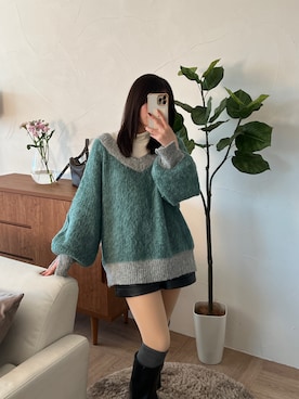 「PUBLUX（パブリュクス）のアイテム（ブーツ）」を使った、kyokaさん（骨格ストレート・レディース・156cm）の冬コーディネート