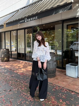 「アイテム（パープル系）」を使った、kyokaさん（レディース・156cm）の夏コーディネート
