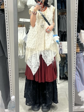 「WEGO（ウィゴー）のアイテム（スカート）」を使った、ngawinggg_さん（レディース・158cm）の夏コーディネート