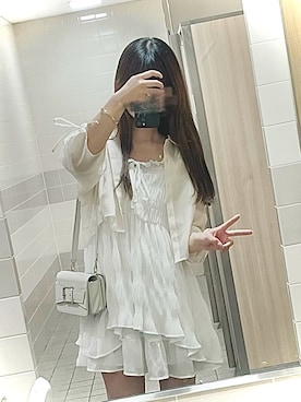 「Shine（シャイン）のアイテム」を使った、すずさん（レディース・162cm）の夏コーディネート