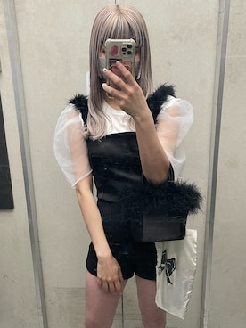 「アイテム（ベスト）」を使った、愛佳さん（レディース・149cm）の夏コーディネート