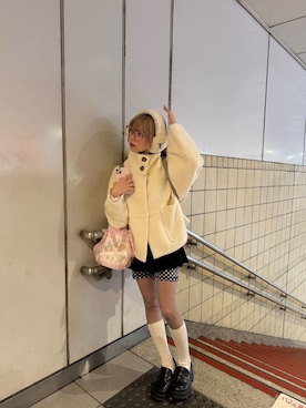 「VARZAR（バザール）のアイテム」を使った、愛佳さん（レディース・149cm）の冬コーディネート