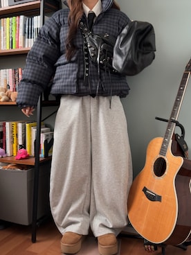 「アイテム（ブーツ）」を使った、側湾症ネキさん（レディース・155cm）の冬コーディネート