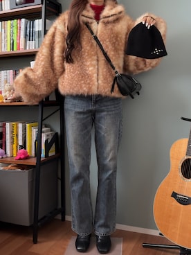 「アイテム（パンツ）」を使った、側湾症ネキさん（レディース・155cm）の秋コーディネート