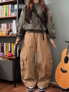 「アイテム（トップス）」を使った、側湾症ネキさん（レディース・155cm）の秋コーディネート