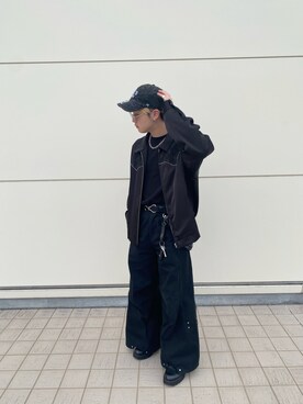 「Lui's（ルイス）のアイテム（ブルゾン）」を使った、澪さん（メンズ・167cm）の春コーディネート