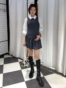 シャツドッキングミニワンピース｜ジュエティ（jouetie）公式通販
