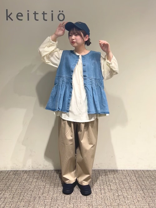 ゆべしコラボ】インナー付シアードットキャミワンピース