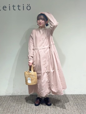 「アイテム（ハンドバッグ）」を使った、𝗌𝖺𝗒𝗈𝗌𝗁𝗂さん（レディース・155cm）の春コーディネート