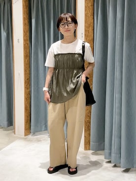 「レプシィム(LEPSIM)」｜「アイテム（Tシャツ/カットソー）」を使った、ばーいな。さん（レディース・161cm）の春コーディネート