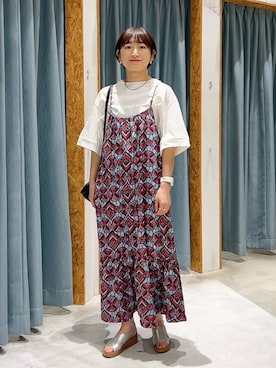 「ウェッジソール」｜ばーいな。さん（レディース・161cm）の春コーディネート