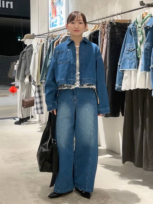セール】ZIPショートデニムジャケット 286815(デニムジャケット セール】ZIPショートデニムジャケット 286815(デニムジャケット