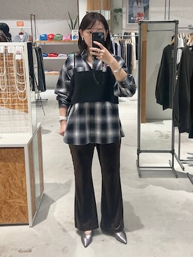 「アイテム（その他トップス）」を使った、ばーいな。さん（レディース・161cm・40代）の秋コーディネート