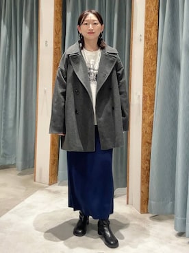 「アイテム（その他アウター）」を使った、ばーいな。さん（レディース・161cm・40代）の秋コーディネート