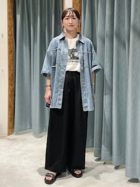「アイテム（サンダル、その他）」を使った、ばーいな。さん（レディース・161cm）の夏コーディネート