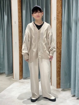 「LEPSIM（レプシィム）のアイテム（Tシャツ/カットソー）」を使った、ばーいな。さん（レディース・161cm）の秋コーディネート