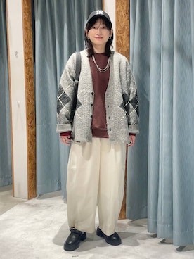 「アイテム（ショルダーバッグ）」を使った、ばーいな。さん（レディース・161cm・40代）の秋コーディネート