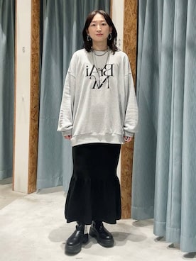 「アイテム（スウェット）」を使った、ばーいな。さん（レディース・161cm・40代）の秋コーディネート