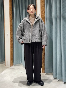 「アイテム（ブルゾン）」を使った、ばーいな。さん（レディース・161cm・40代）の秋コーディネート