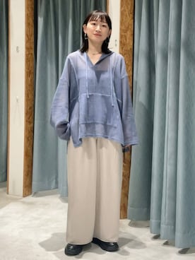 「ローファー」｜「アイテム（スニーカー）」を使った、ばーいな。さん（レディース・161cm）の夏コーディネート
