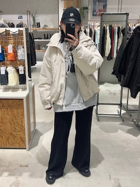 「アイテム（その他アウター）」を使った、ばーいな。さん（レディース・161cm・40代）の秋コーディネート