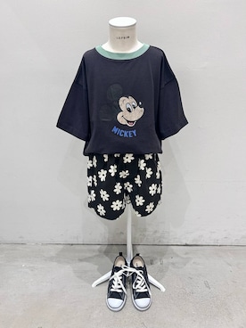 「LEPSIM（レプシィム）の【KIDS】タックショーツパンツ　574758（その他パンツ）」を使った、ばーいな。さん（キッズ・130cm・40代）の夏コーディネート