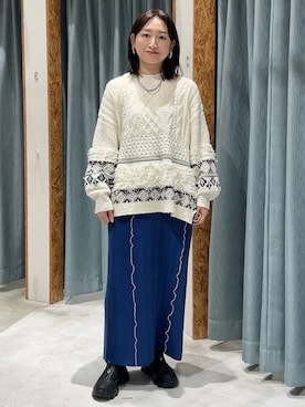 「アイテム（ママ＆ベビー）」を使った、ばーいな。さん（レディース・161cm）の秋コーディネート