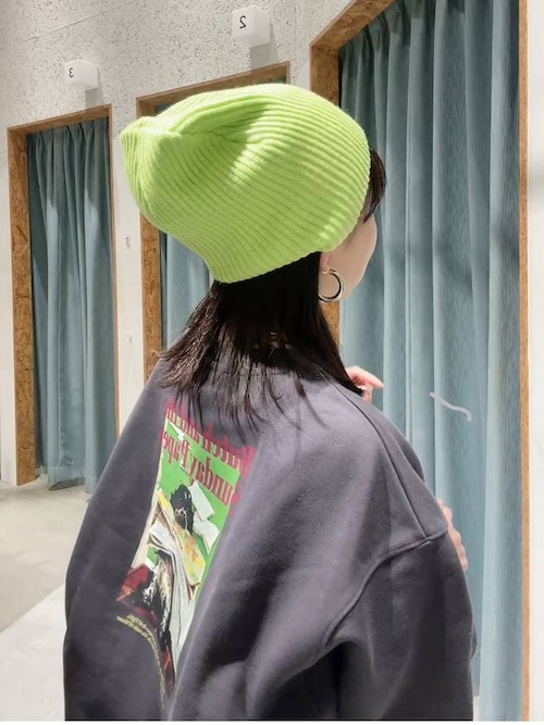 柔軟剤の香りがします。LGBカーキビーニー ボルサリーノ ニット帽 Virgin Wool Beanie（バージーンウール