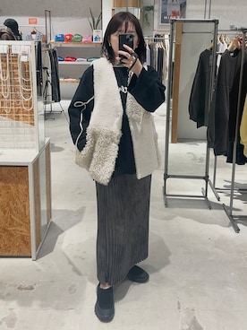 「アイテム（その他シューズ）」を使った、ばーいな。さん（レディース・161cm・40代）の秋コーディネート