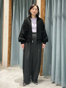 「アイテム（ブルゾン）」を使った、ばーいな。さん（レディース・161cm・40代）の秋コーディネート
