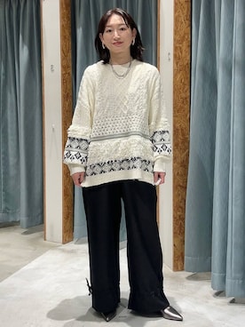 「アイテム（ママ＆ベビー）」を使った、ばーいな。さん（レディース・161cm）の秋コーディネート