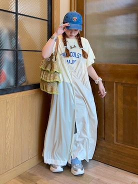 「etsinta（エシンタ）のアイテム」を使った、ひまさん（レディース・153cm）の夏コーディネート