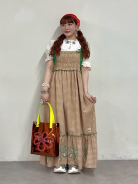 「HELLO.SANFRANCISCO（ハローサンフランシスコ）のアイテム」を使った、ひまさん（レディース・153cm）の夏コーディネート