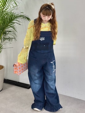 「HELLO.SANFRANCISCO（ハローサンフランシスコ）のアイテム（Tシャツ/カットソー）」を使った、ひまさん（レディース・153cm）の夏コーディネート