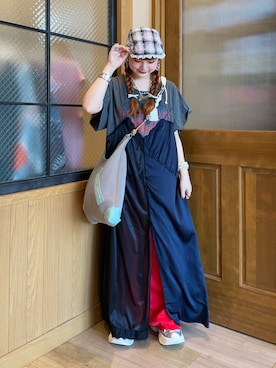 「etsinta（エシンタ）のアイテム」を使った、ひまさん（レディース・153cm）の夏コーディネート
