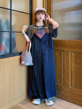 「etsinta（エシンタ）のアイテム」を使った、ひまさん（レディース・153cm）の夏コーディネート