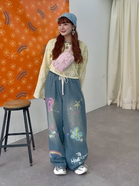 「HELLO.SANFRANCISCO（ハローサンフランシスコ）のアイテム」を使った、ひまさん（レディース・153cm）の夏コーディネート