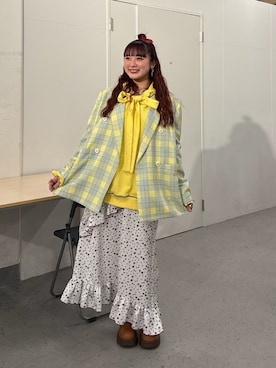 「CIAOPANIC TYPY（チャオパニックティピー）のアイテム（テーラードジャケット）」を使った、ひまさん（レディース・153cm）の春コーディネート