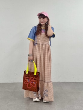 「HELLO.SANFRANCISCO（ハローサンフランシスコ）のアイテム」を使った、ひまさん（レディース・153cm）の夏コーディネート