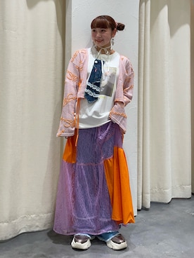 「HELLO.SANFRANCISCO（ハローサンフランシスコ）のアイテム」を使った、ひまさん（骨格ウェーブ・レディース・153cm）の夏コーディネート
