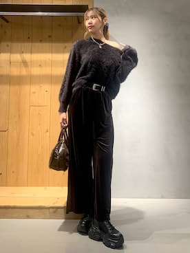 「レースアップシューズ」｜hIkarIさん（レディース・168cm）の秋コーディネート