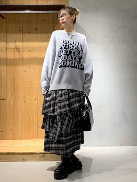 「ボストンバッグ」｜hIkarIさん（レディース・168cm）の冬コーディネート