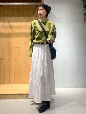 「PBLIM（ページボーイリム）のアイテム」を使った、hIkarIさん（レディース・168cm）の冬コーディネート