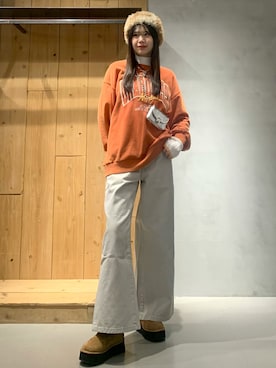 「PAGEBOY（ページボーイ）のアイテム（キャップ）」を使った、hIkarIさん（レディース・168cm）の冬コーディネート