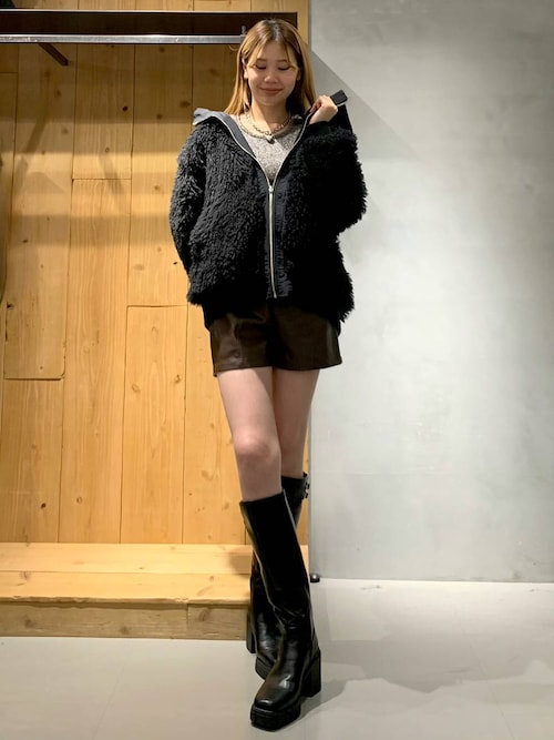 ユキページ サイドバックルロングブーツ（ブーツ）｜PAGEBOY（ページボーイ）の