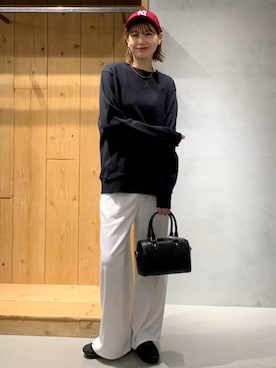 「PAGEBOY（ページボーイ）のアイテム（帽子）」を使った、hIkarIさん（レディース・168cm）の春コーディネート