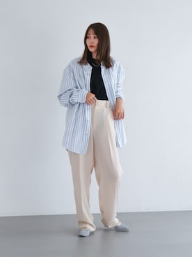 「EVOL(EVOL)」｜「アイテム（パンプス）」を使った、千葉さん（レディース・162cm）の夏コーディネート